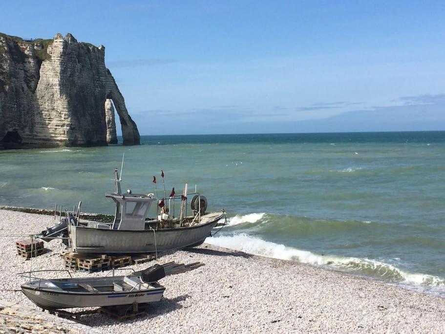 La Mimagaste - Maison Familiale Au Coeur D'Étretat Exteriör bild